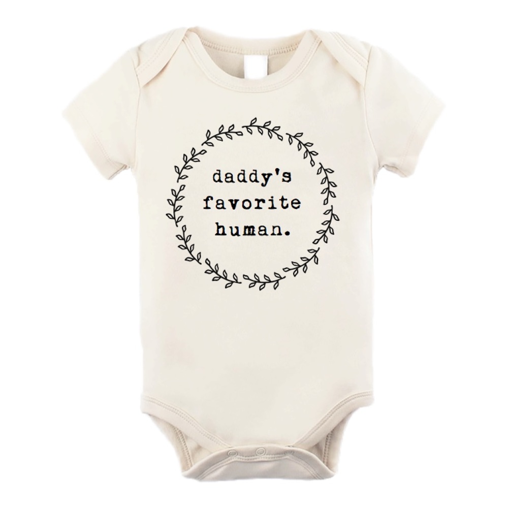 Daddy’s Favorite Human Organic Bodysuit Onesie